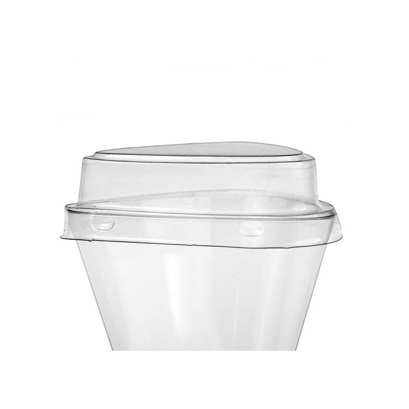 Lid for Recyclable Triangle Mini Bowl 2.5 oz. 5000/Case