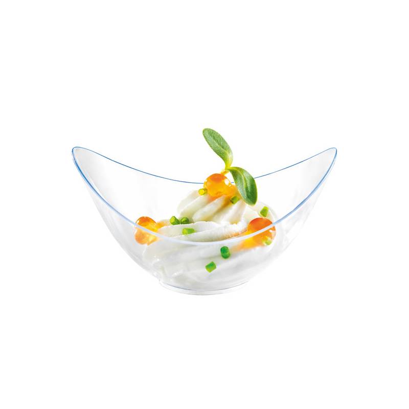 3 oz Recyclable Mini Flower Plastic Bowl - 1200/Case