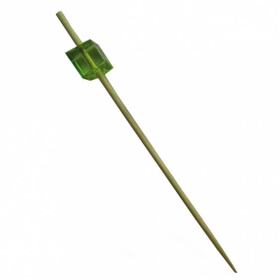 Bamboo Cube Skewer Green 3.5 in. 200/cs - $0.06/pc