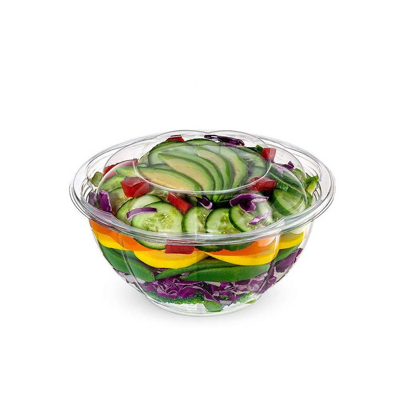 Stock Your Home Plastic Salad Bowls with Lids (50 Count) 48 Oz. Disposable  Salad Bowls - On-The-Go Salad Bowl - Plastic Salad Containers for Dinner 