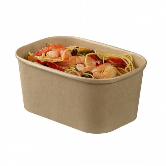 PET Lids for Bio Bamboo Pulp Salad Container 25 oz.