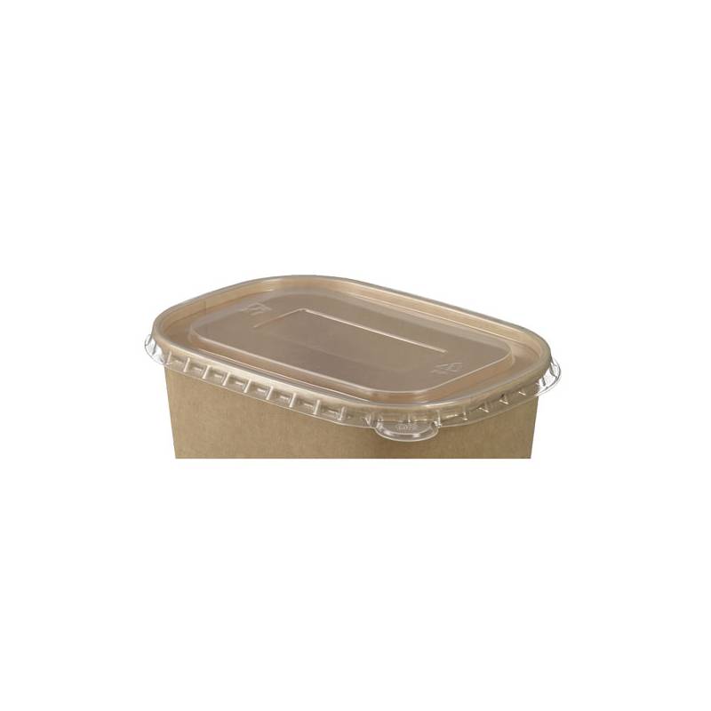 Lids for Bio Kraft Oval Salad Containers - 100/Case