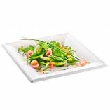 White Sugarcane / Bagasse Square Dinner Plate 10 in. 500/Case