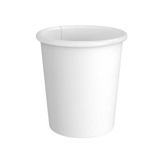 4 oz. White Paper Coffee Cups - 1000 count box.