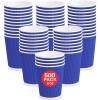 8 oz  Blue Ripple Wall Paper Coffee Cups - 500/cs