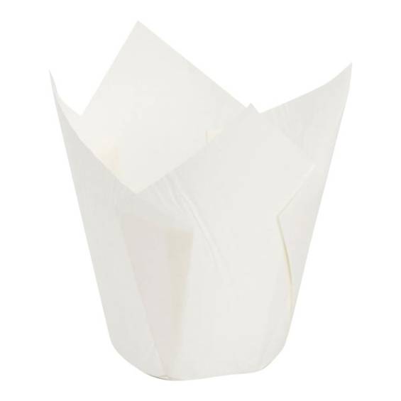 White Tulip Baking Cup 2" x 3.15" - 100/Case