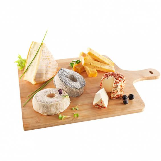 Natural Bamboo Reusable Serving Board 15.7 in. x 11.8 in. 10/Bag