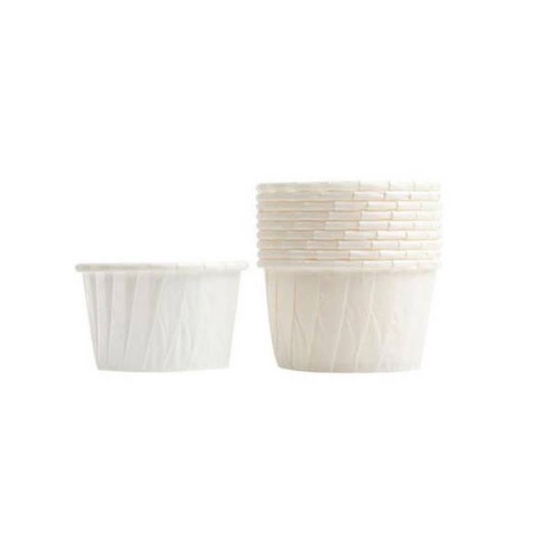 White Paper Cupcake Baking Cup 2" x 2.5" x 1.5" - 100/Case