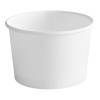 8 oz White Paper Ice Cream / Frozen Yogurt Cup - 50/Bag