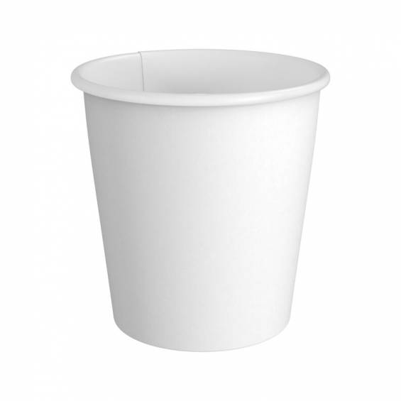 8 oz. White Paper Coffee Cup - 1000/Case