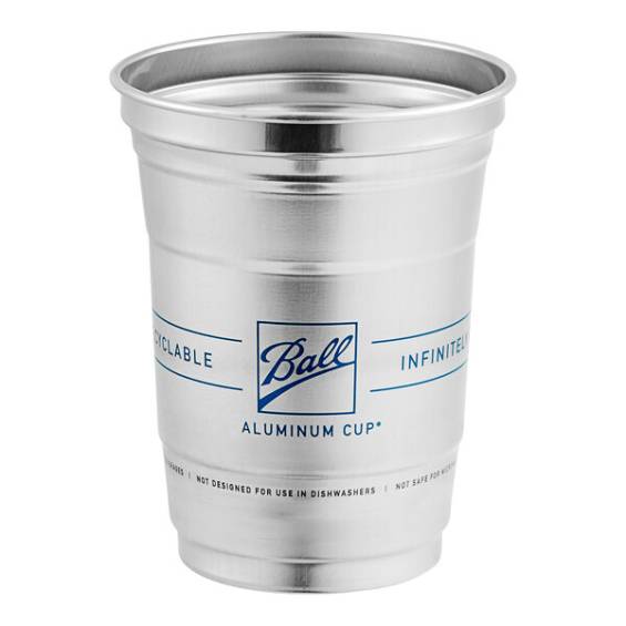 16 oz Aluminum Recyclable Drinking Cups - 600/case