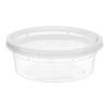 8 oz. Heavy Duty Microwavable Translucent Plastic Deli Container - 480/Case