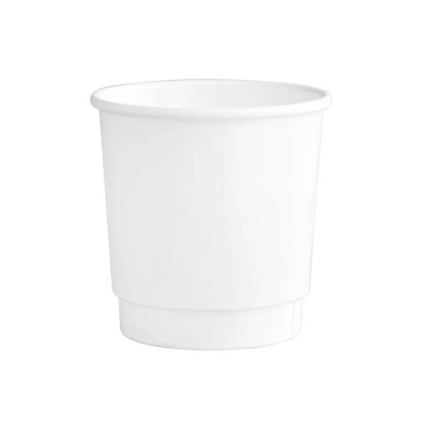 4 oz. White Double Wall Paper Coffee Cup - 500/case