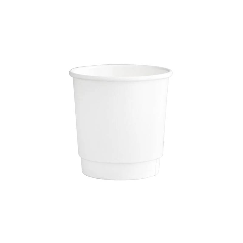 4 oz. White Double Wall Paper Coffee Cup - 500/case
