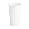 20 oz. White Double Wall Paper Coffee Cup - 500/case