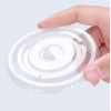 12, 16, and 20 oz. Clear Flat Lid with Straw Slot - 50/Case