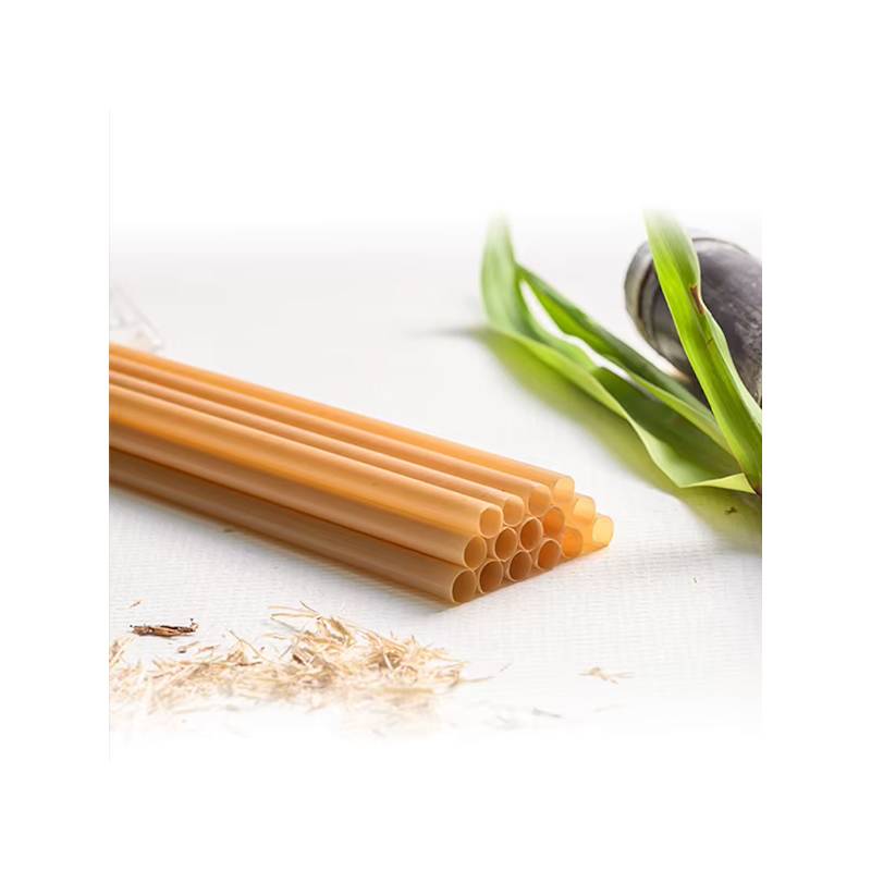 8 1/4" Natural Agave Unwrapped Straw - 100/Bag