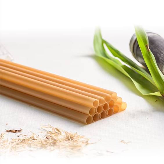 6" Natural Agave Unwrapped Cocktail Straw - 2000/Case
