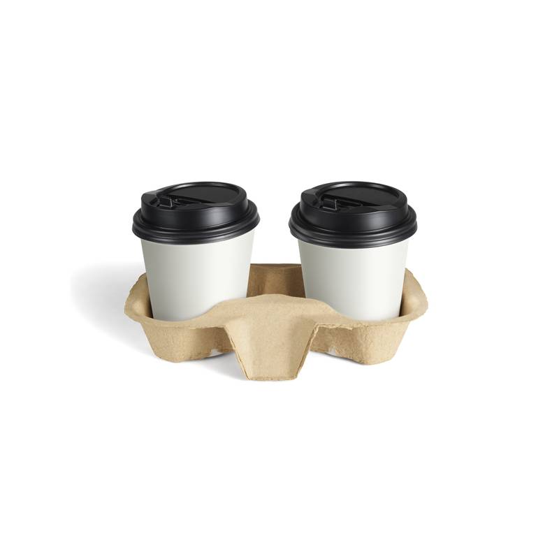Pulp Fiber 2 Cup Drink Carrier - 75/Pack