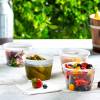 8 oz. Heavy Duty Microwavable Translucent Plastic Deli Container - 480/Case