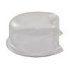Recyclable Lid for Ano Half Moon 4.7" PFAS Free Compostable Sugarcane Pulp Plate - 50/Case