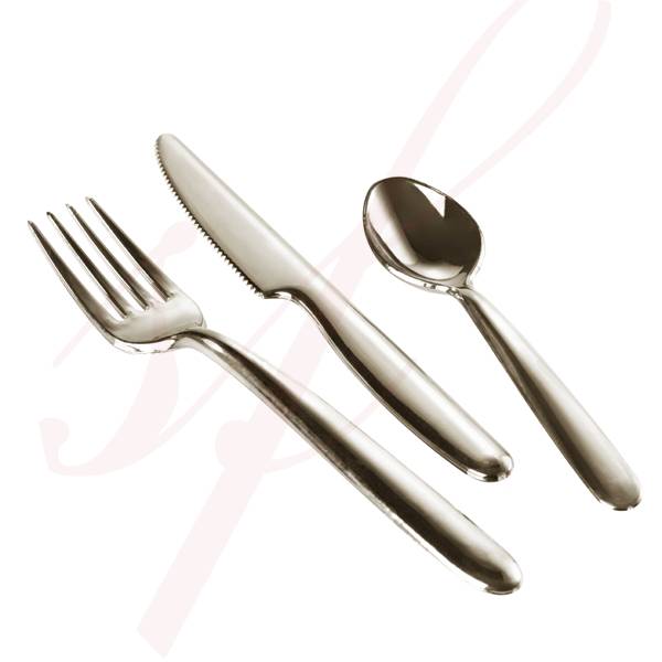 Plastic Fork 7.3 in. Silver - 200/Case