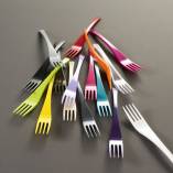 White Upscale Plastic Cutlery Set - 10/Case