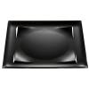 Sapphire Premium Black Plastic Plate 6 in. 100/Case