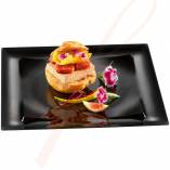 Sapphire Premium Black Plastic Plate 6 in. 100/Case