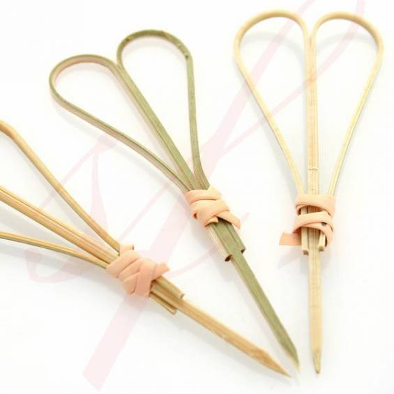 Natural Bamboo Heart Food Pick 4.5 in. 1000/Case