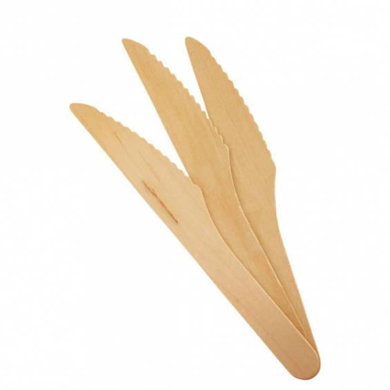 Natural Wooden Knife 6.5 in. 100/Case