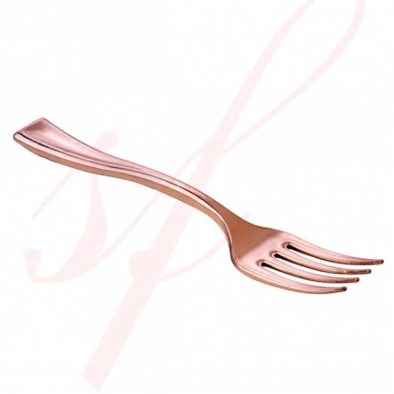4" Copper Plastic Tasting Fork - 500/Box