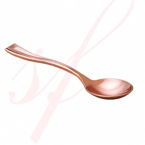 4" Copper Plastic Tasting Spoon - 500/Box