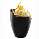 5 oz Kalei Black Recyclable Mini Plastic Cup - 100/Case