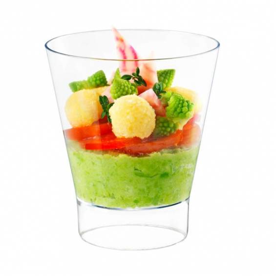 7 oz Round Clear Recyclable Plastic Parfait Glass - 200/Case