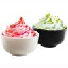 Mini Plastic Bowl Bi-Color 1 oz. Black - 200/cs - $0.29/pc