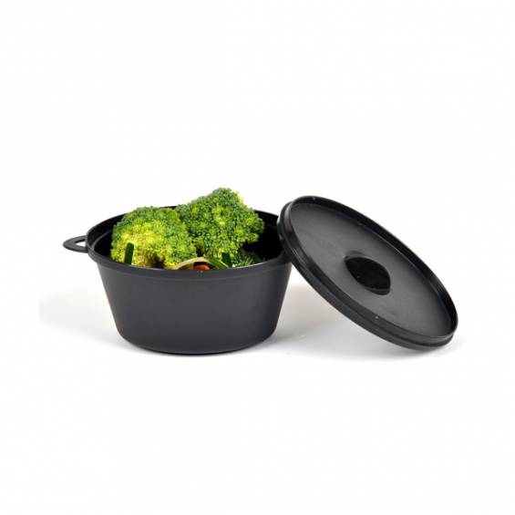 2 oz. Mini Plastic Cooking Pot - 20/Case