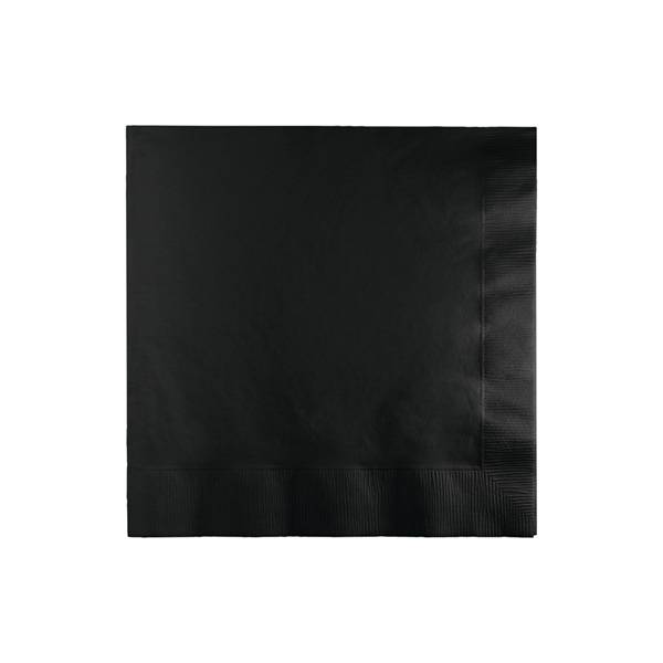 Black Luncheon Paper Napkin - 50/cs
