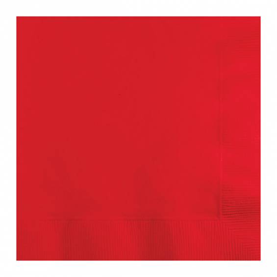 Red Luncheon Paper Napkin - 50/Bag