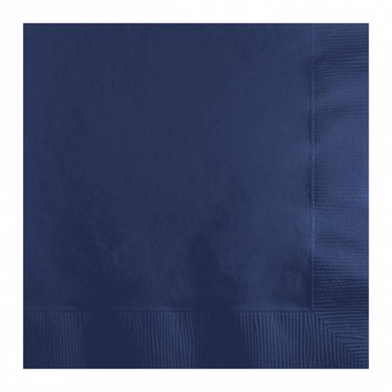 Navy Blue Luncheon Paper Napkin - 50/Bag