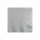 Silver Beverage Paper Napkin - 50/Bag