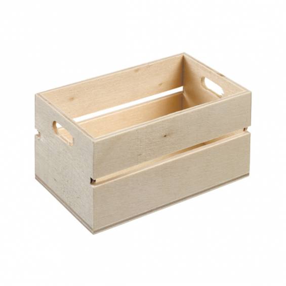 Natural Mini Wooden Crate 3.2 in. 10/Bag