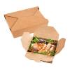 Kraft Paper Take Out Container 2.5 in x 5.2 in. 200/cs