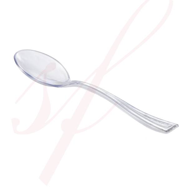 Mini Plastic Spoon Clear 3.9 in. 500/Case