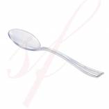 Mini Plastic Spoon Clear 3.9 in. 500/Case