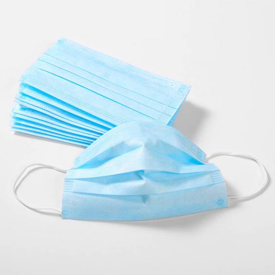 Disposable 3-ply Earloop Face Sanitary Masks - 50/bag
