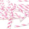 Eco Friendly Paper Straws 7.7 in. Pink 100/Cs