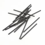 Eco Friendly Paper Straws 7.7 in. Solid Black - 100/Bag