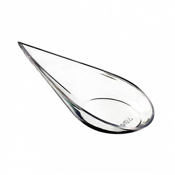 Clear Plastic Teardrop Spoon - 200/cs - $0.29/pc