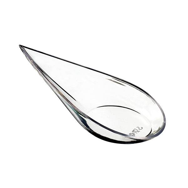 Clear Plastic Teardrop Spoon - 200/cs - $0.29/pc